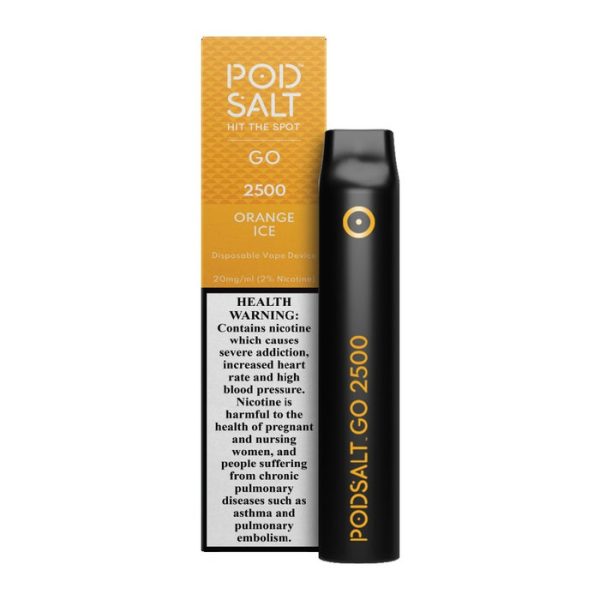 PS GO 2500 Disposable Vape Device (20mg) Orange Ice